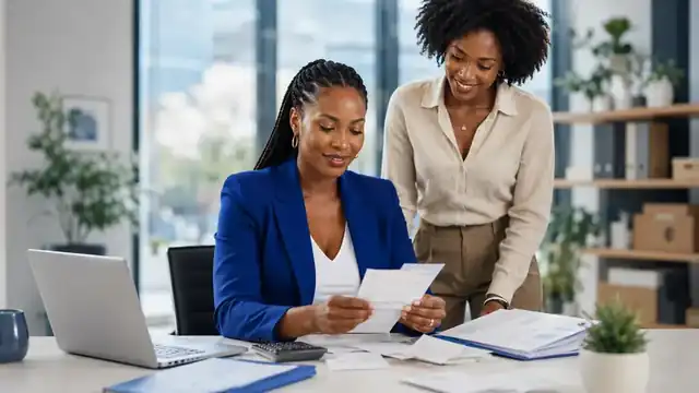 A South African professional organising payslips, receipts and supporting documents